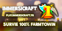 Bannière du serveur Immersicraft